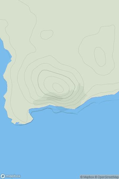 Thumbnail image for Barcloy Hill [The Glenkens to Annandale] [NX857526] showing contour plot for surrounding peak